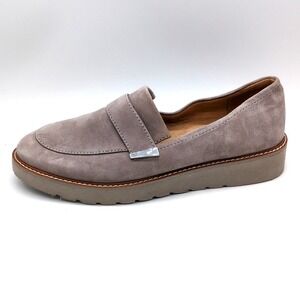 Naturalizer Shoes Womens Adiline Gray 8.5 Suede Walking Loafers Classic Comfort